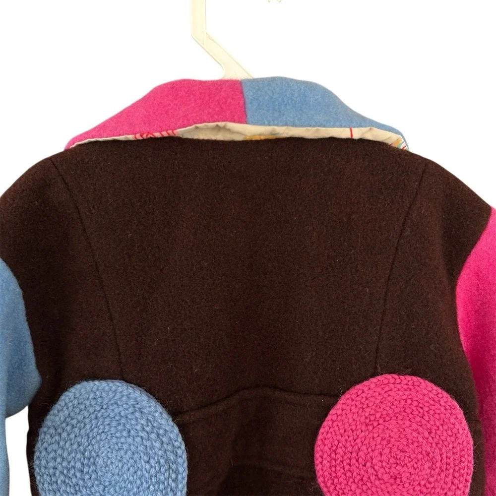COCO BON BONS‎ Baby Girl 100% Wool Coat Size 18-24 months Cotton Lined Preppy